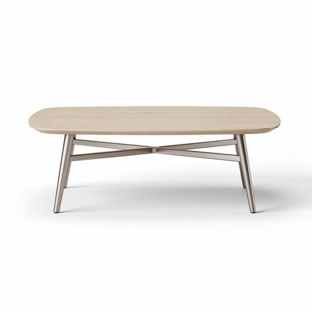 Table basse ronde en métal vert 100 x 100 x 30 cm pour salon