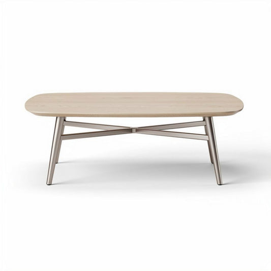 Table basse ronde en métal vert 100 x 100 x 30 cm pour salon